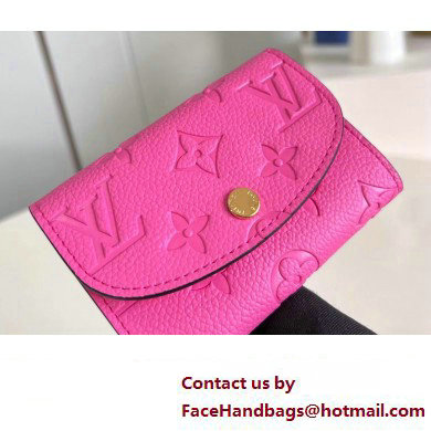 Louis Vuitton Monogram Empreinte Rosalie Coin Purse M82485 Lollipop Pink 2023