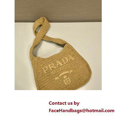 PRADA Crochet tote bag BEIGE 1BC186 2023