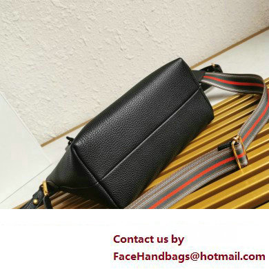PRADA Grained Leather Shoulder Bag Black 1BA111 2023 - Click Image to Close