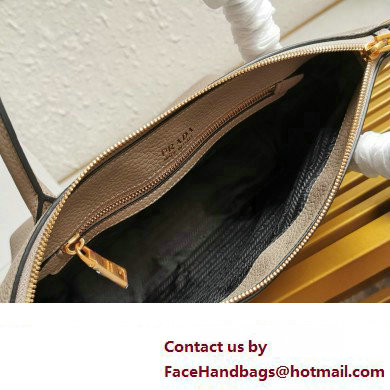 PRADA Grained Leather Shoulder Bag GRAY 1BA111 2023