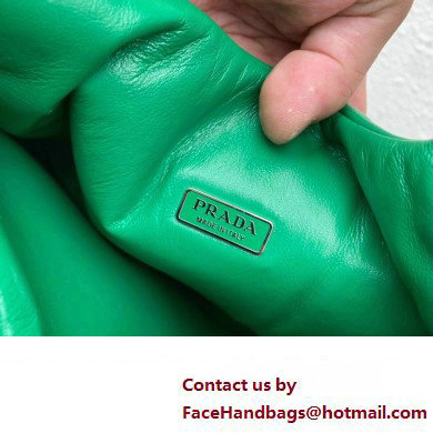 Prada Medium padded Soft nappa leather bag 1BG413 Green 2023 - Click Image to Close