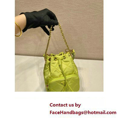 Prada Re-Edition 1995 Chaine Re-Nylon shoulder bag 1BH038 Green 2023 - Click Image to Close