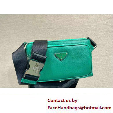 Prada Saffiano leather belt bag 2VH156 mango 2023