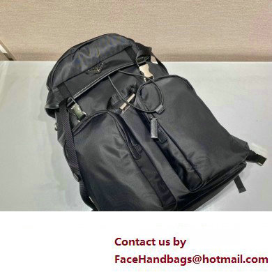 Prada tobacco re-nylon and Saffiano Leather backpack 2VZ019 BLACK 2020