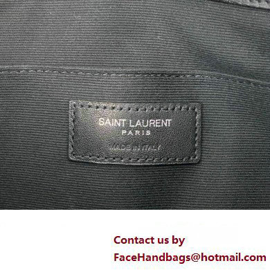 Saint Laurent cassandre matelasse document holder in quilted leather 440222 Black/Silver - Click Image to Close