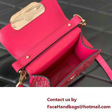 Valentino VSLING micro handbag Fuchsia WITH SPARKLING EMBROIDERY 2023