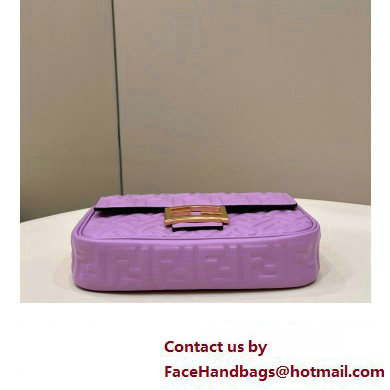fendi medium Baguette Chain Midi bag in nappa leather lavender 2023 - Click Image to Close