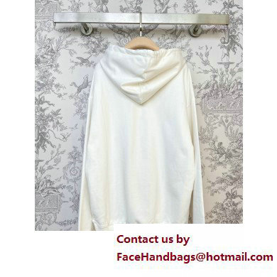 CELINE LOOSE HOODIE IN COTTON FLEECE Off White 2023 - Click Image to Close