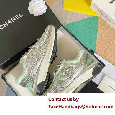 Chanel CC Logo Sneakers Fabric and Laminated G39792 02 2023