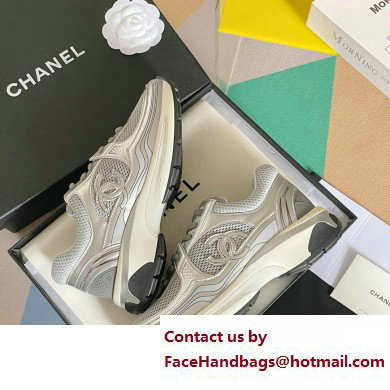 Chanel CC Logo Sneakers Fabric and Laminated G39792 03 2023