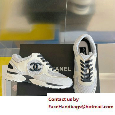 Chanel CC Logo Sneakers Fabric and Suede Calfskin G39597 03 2023 - Click Image to Close