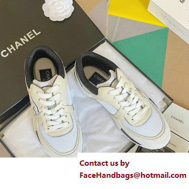 Chanel CC Logo Sneakers Fabric and Suede Calfskin G39597 04 2023