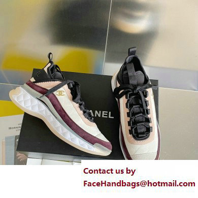 Chanel CC Logo Sneakers Fabric and Suede Calfskin G39982 04 2023 - Click Image to Close