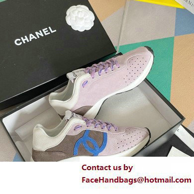Chanel CC Logo Sneakers Suede Calfskin 02 2023