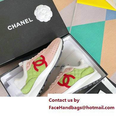 Chanel CC Logo Sneakers Suede Calfskin 03 2023