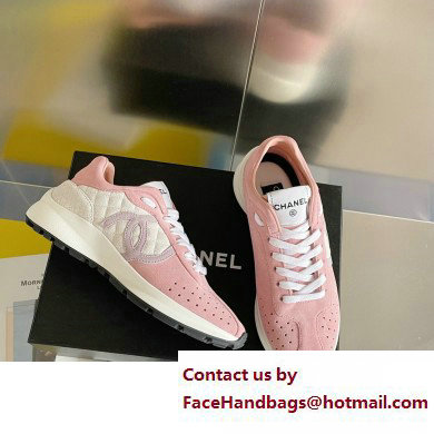 Chanel CC Logo Sneakers Suede Calfskin 05 2023 - Click Image to Close