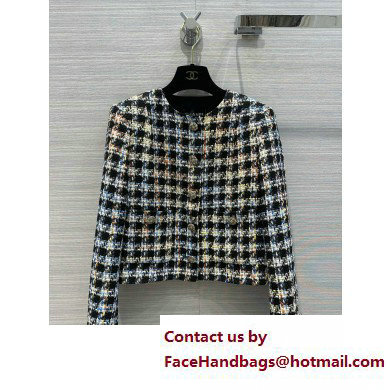 Chanel multicolor tweed jacket spring 2023