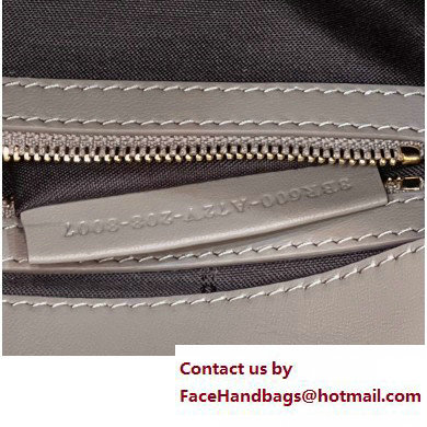 Fendi Nappa Leather Medium Baguette Bag Gray 2023 - Click Image to Close
