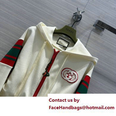 GUCCI Hooded jersey zip jumpsuit 720582 2023