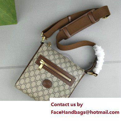 Gucci GG Canvas Messenger Bag 681021 Brown 2022 - Click Image to Close