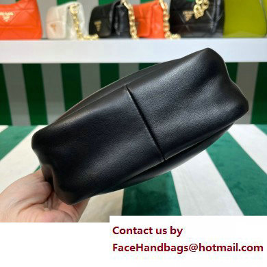 Prada Small padded Soft nappa-leather bag 1BA359 Black 2023 - Click Image to Close
