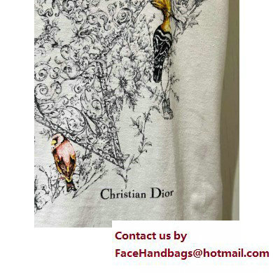 dior Ecru Cotton Jersey and Linen with Dior Sevilla Star Motif T-SHIRT 2023