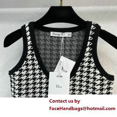 dior houndstooth knitted vest 2023 - Click Image to Close
