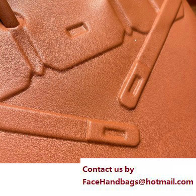 hermes birkin shadow 25/30 bag brown in swift leather(handmade)