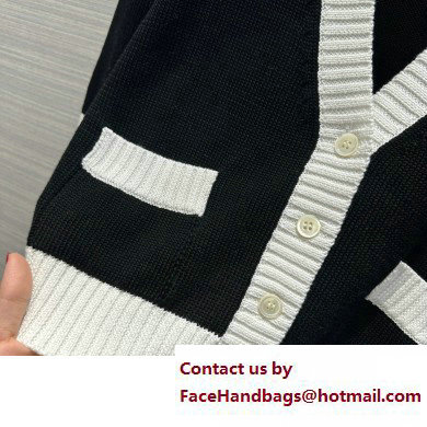 prada Cropped cotton cardigan black 2023 - Click Image to Close