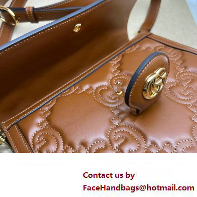 Gucci GG Matelasse handbag 736877 Brown 2023 - Click Image to Close