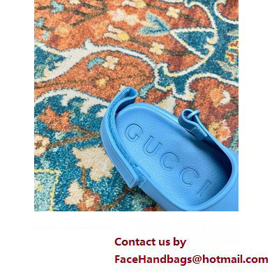 Gucci Horsebit flatform sandals 742435 Blue 2023 - Click Image to Close