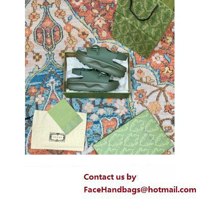 Gucci Horsebit flatform sandals 742435 Green 2023 - Click Image to Close