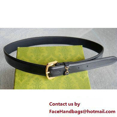 Gucci Width 3cm Caiman belt with Horsebit 01 2023