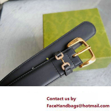 Gucci Width 3cm Caiman belt with crystal Horsebit 03 2023