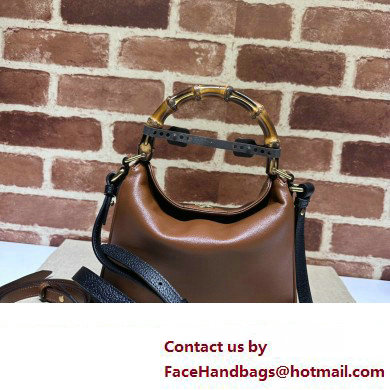 Gucci leather Diana small shoulder bag 746251 Brown 2023 - Click Image to Close