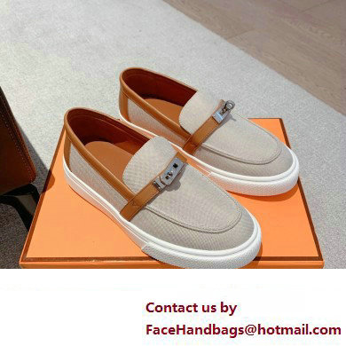 Hermes Game slip-on Women/Men Sneakers 05 2023 - Click Image to Close