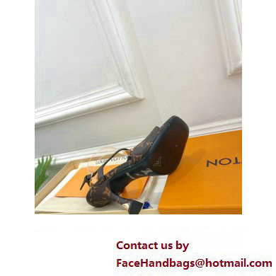 Louis Vuitton Heel 9.5cm Sparkle Sandals Monogram with LV Initials chain 2023 - Click Image to Close