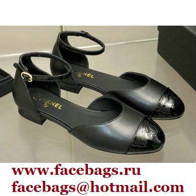 Chanel Lambskin Open Shoes G38959 Black 2022 - Click Image to Close