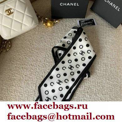 Chanel Silk Twill Slim Bandeau Scarf 9x100cm 03 2022 - Click Image to Close