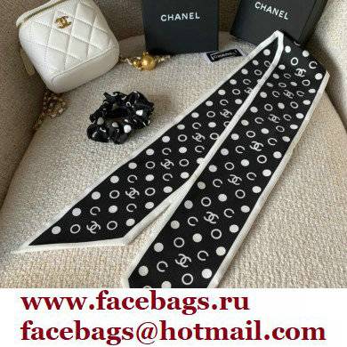 Chanel Silk Twill Slim Bandeau Scarf 9x100cm 04 2022
