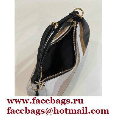 Fendi leather Fendigraphy Small Hobo Bag with beige and brown inlay 2022 - Click Image to Close