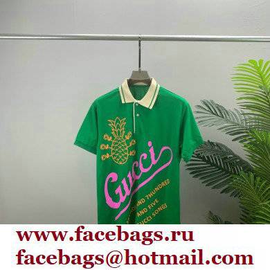 Gucci Pineapple polo shirt green 2022