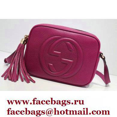 Gucci Soho Small Leather Disco Bag 308364 Fuchsia