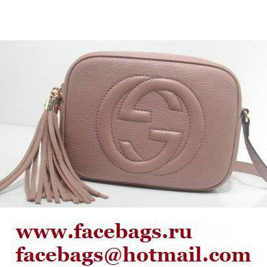 Gucci Soho Small Leather Disco Bag 308364 Nude Pink
