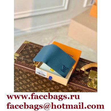 Louis Vuitton Aerogram leather Multiple Wallet Blue - Click Image to Close