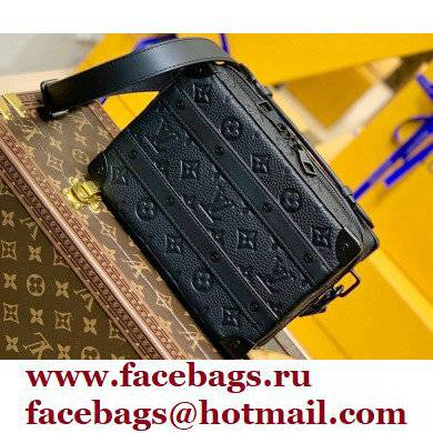 Louis Vuitton Handle Soft Trunk Bag Taurillon Monogram Leather M59163 Black