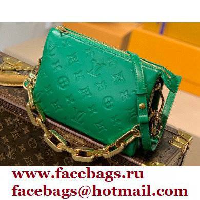 Louis Vuitton Monogram-embossed Lambskin Coussin BB Bag M59389 Green - Click Image to Close
