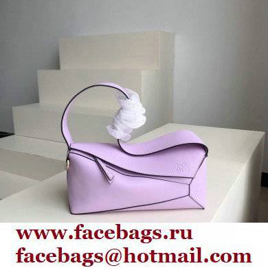 loewe Puzzle Hobo bag in nappa calfskin Bloom Orchid