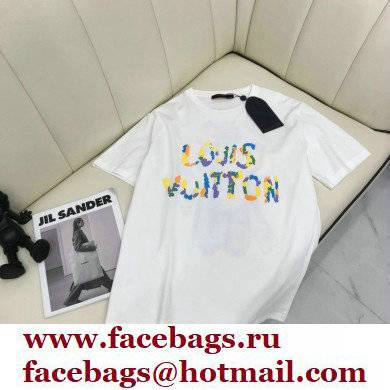 louis vuitton logo printed T-shirt white 2022