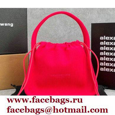 Alexander Wang Ryan Small Bag In Rib Knit Fuchsia 2022